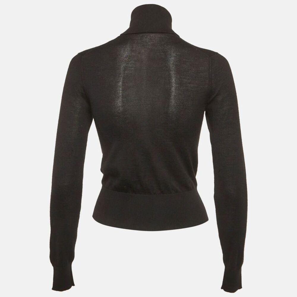 Dolce & Gabbana Black Cashmere Knit Turtle Neck Sweater Xs - Picture 2 of 5